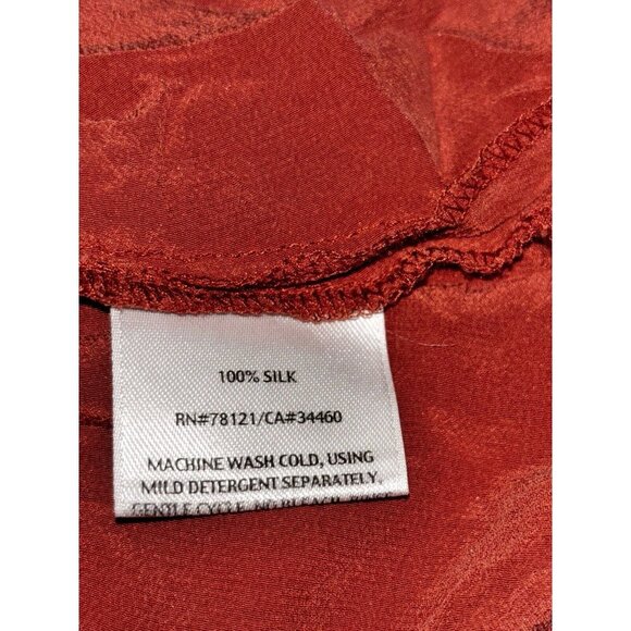 Eileen Fisher Silk Button Blouse Women L Quiet Luxury Scandi‎ Chic Elegant - Picture 4 of 7